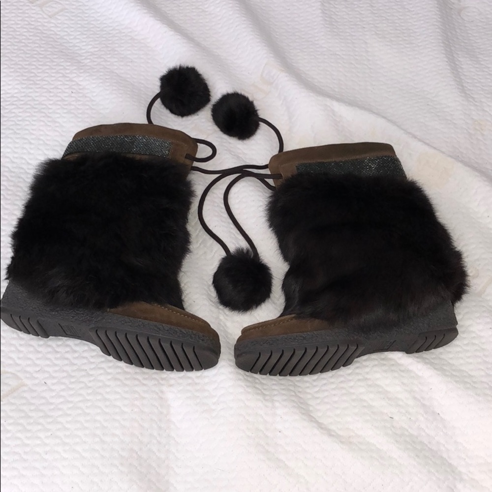 Coach brown suede & Angora fur Maryann boots!